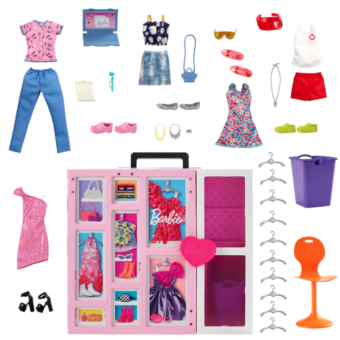 Barbie Dream Closet Playset With 35+ Outfit & Accessory Pieces For 400+  Looks | Toys R Us Online