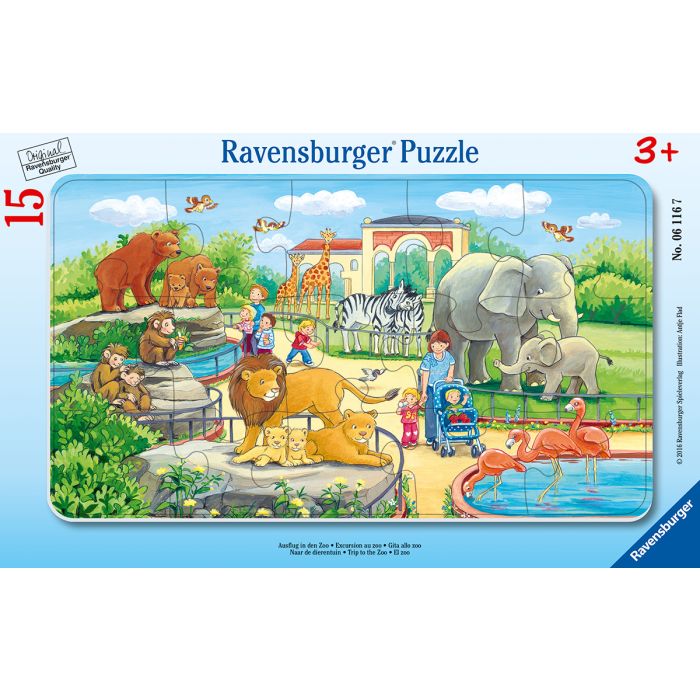 Ravensburger Frame Puzzle Trip To The Zoo 15 Piece | Toys R Us Online