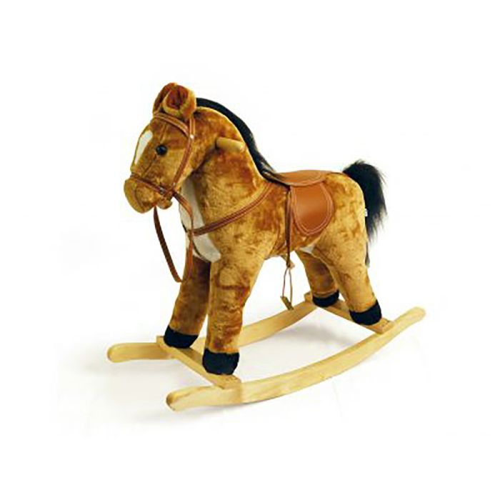 Qaba Kids Plush Ride-On Rocking Horse Toy Cowboy Rocker With Fun Realistic  Sounds For Child 3-6 Years Old, Beige | forum.iktva.sa