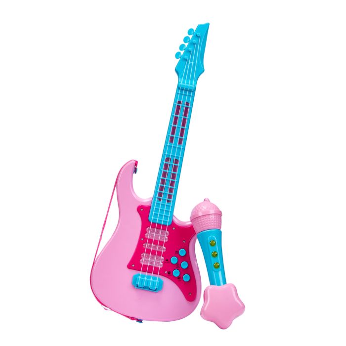 Electronic Guitar & Microphone Set Pink | Toys R Us Online