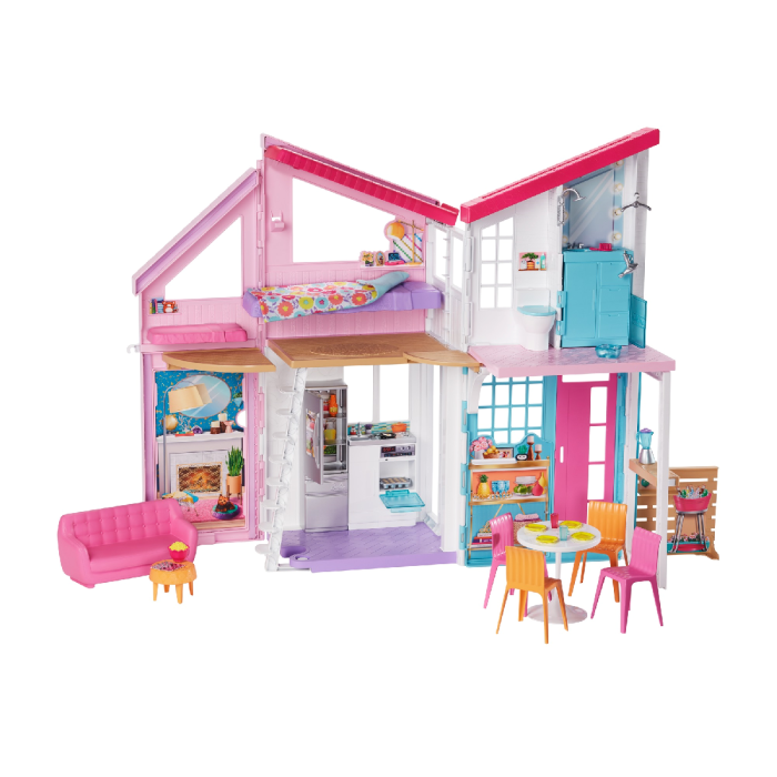 Malibu House 2 Story Dollhouse with Transformation Features and 25+ Pieces  | Toys R Us Online