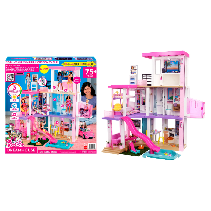Dreamhouse Dollhouse with Pool, Slide, Elevator, Lights and Sounds | Toys R  Us Online