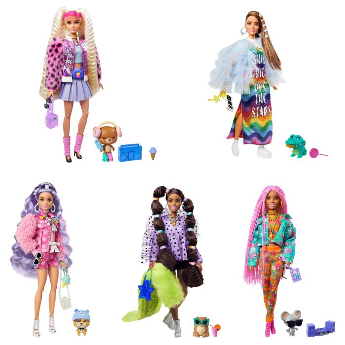 Extra Doll Assortment Wearing Colorful, Layered Outfit with Accessories &  Pet, Multiple Flexible Joints | Toys R Us Online